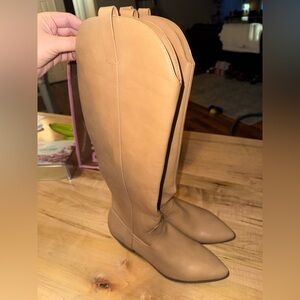 Universal Thread Over the Knee Tan Boots